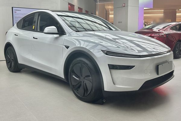 White Tesla Model Y